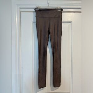Spanx Faux Leather Leggings - Champagne color
